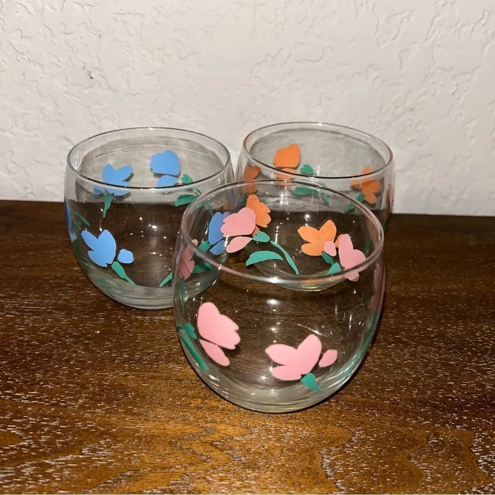 Libbey Florette Old Fashion Glasses Set of 3
